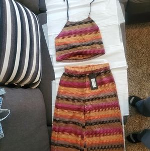 Halter top w/ pants to match